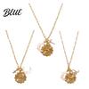 Unique Faux Opal Pendant 12 Constellations Necklace Moon Charm Constellation