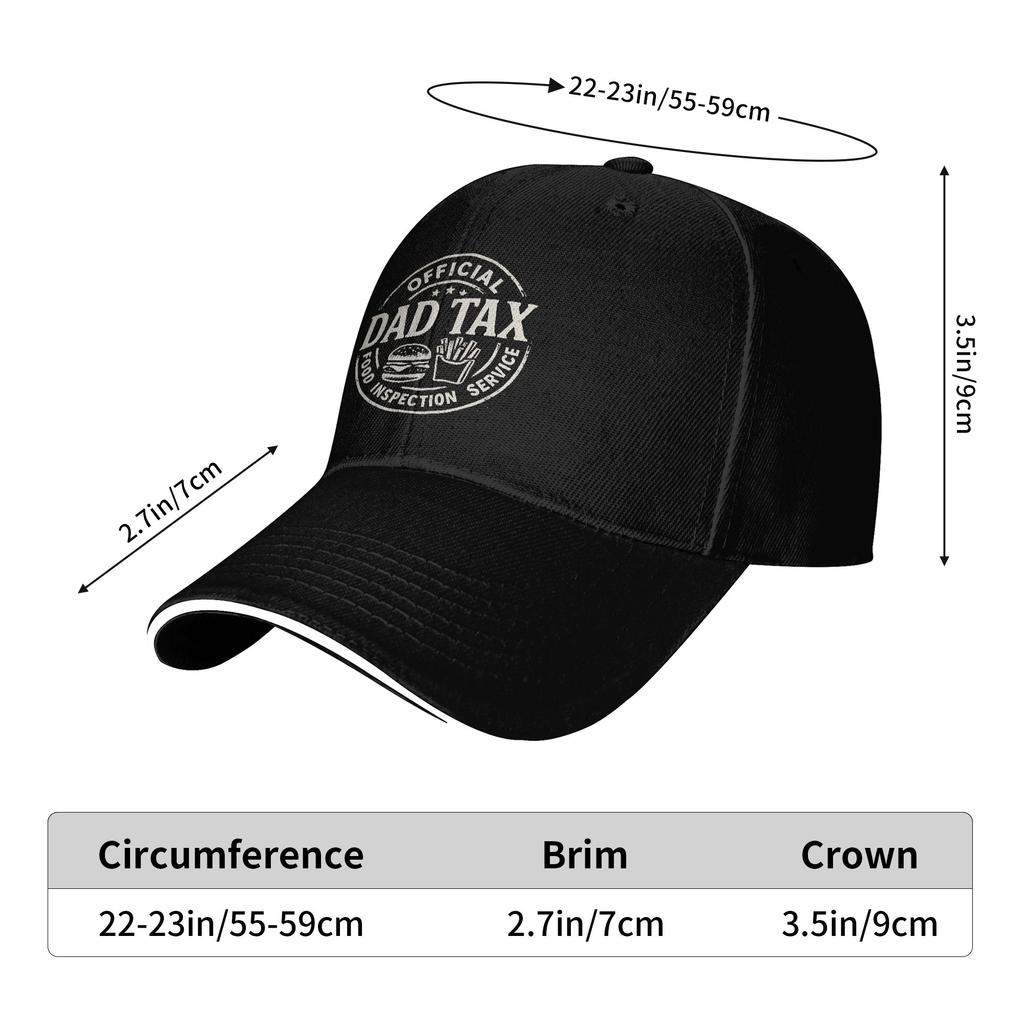 Baseball Cap Dad Tax Funny Papa Daddy Fathers Day Stuff Men Women Casquette Hat Retro Outdoor Activities Adjustable Snapback Cap