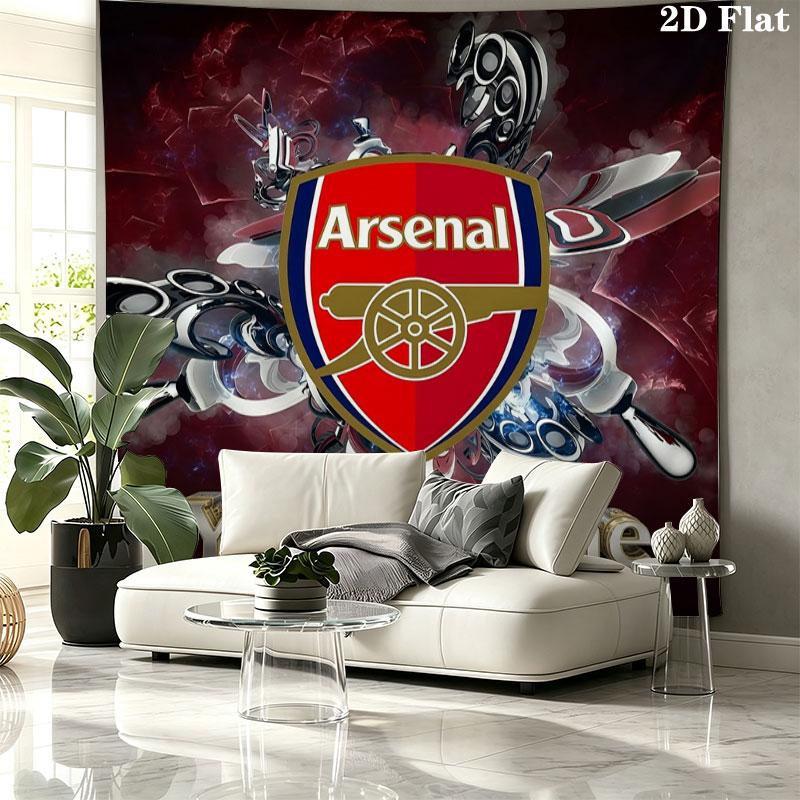 Arsenal F Custom Name Wall Tapestry Aesthetic Wall Hanging Printed Fabric Blanket Decorative Tapestries for Bedroom Living Room Home Decor