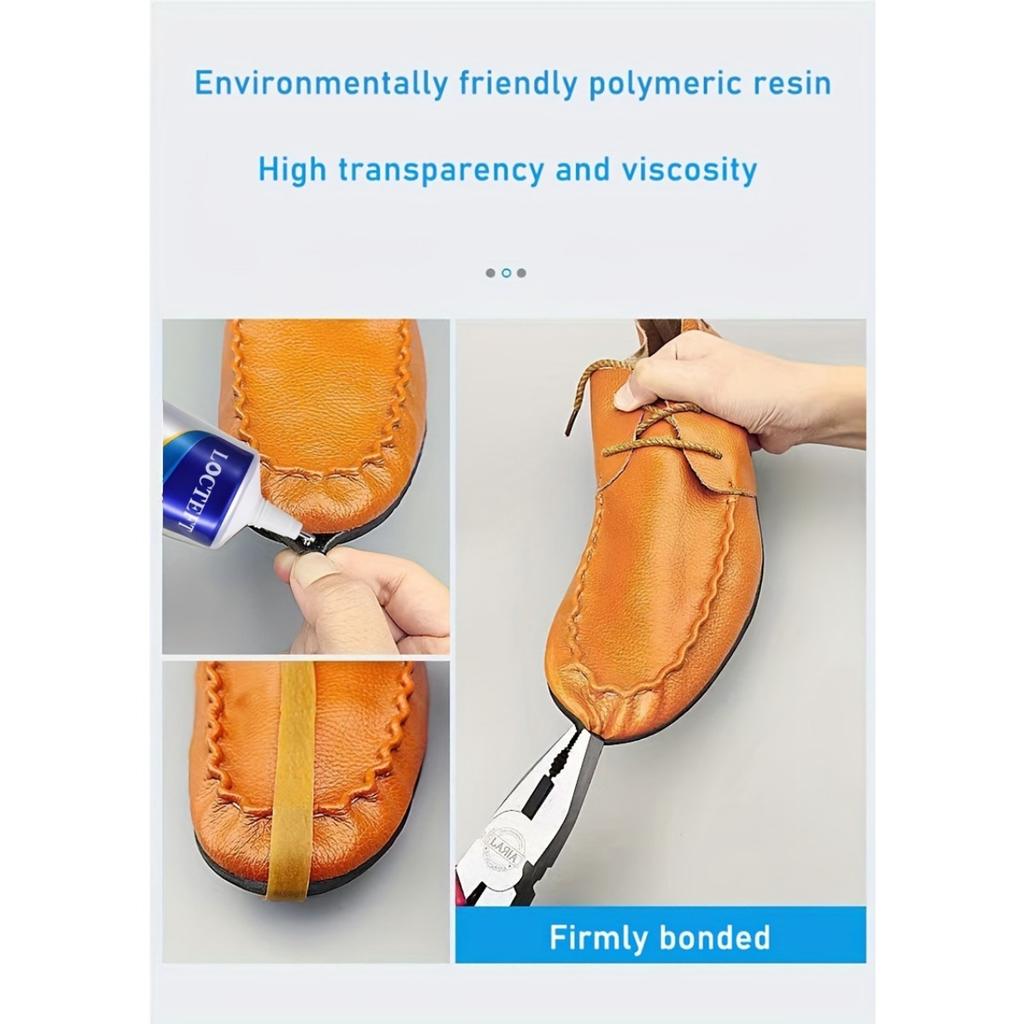 Strong Shoe Repair Adhesive - Transparent Flexible Plastic Material Adhesive, Tubular Quick Drying Shoe Fixing Solution, Shoe Adhesive