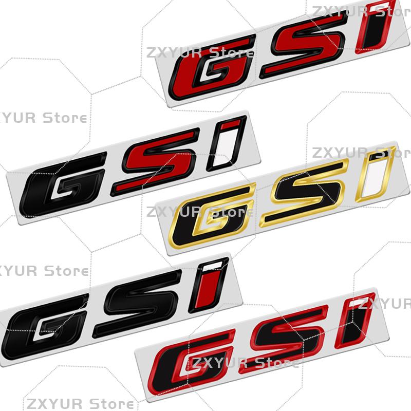 Metal GSI Emblem Car Sticker Letter Badge Decal Body Rear Trunk Decor For Opel Vauxhall Corsa Astra Insignia Meriva Adam Rocks