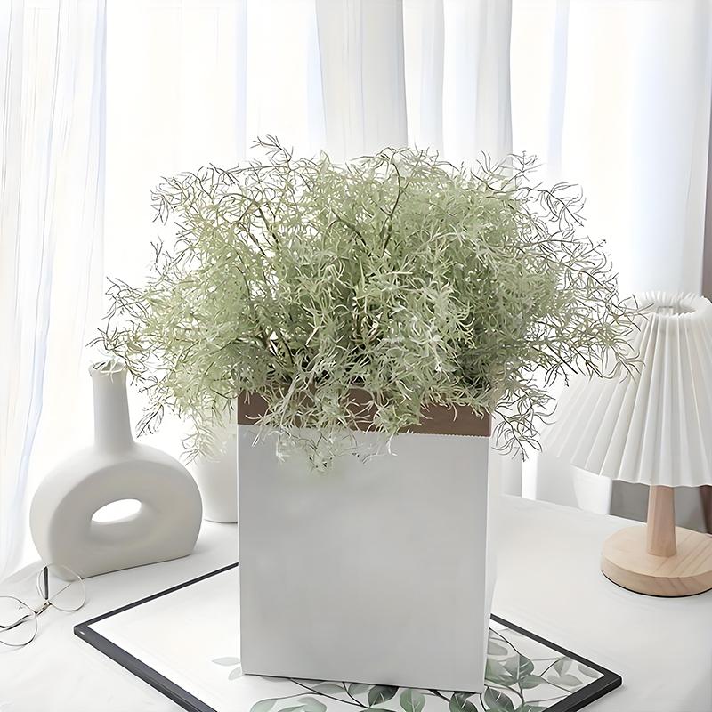 1/6 Bundles Vase Filler Christmas PVC Bohemian Artificial Pampas Grass Bouquet Elegant Floral Arrangement Weddings