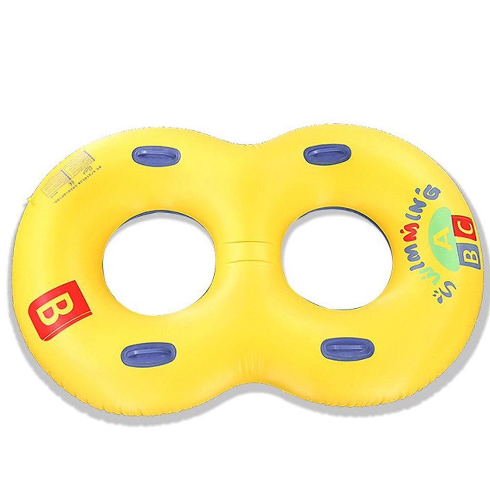 Plus Size Sequin Flamingo Backrest Swim Ring with Drink Holder & Handles