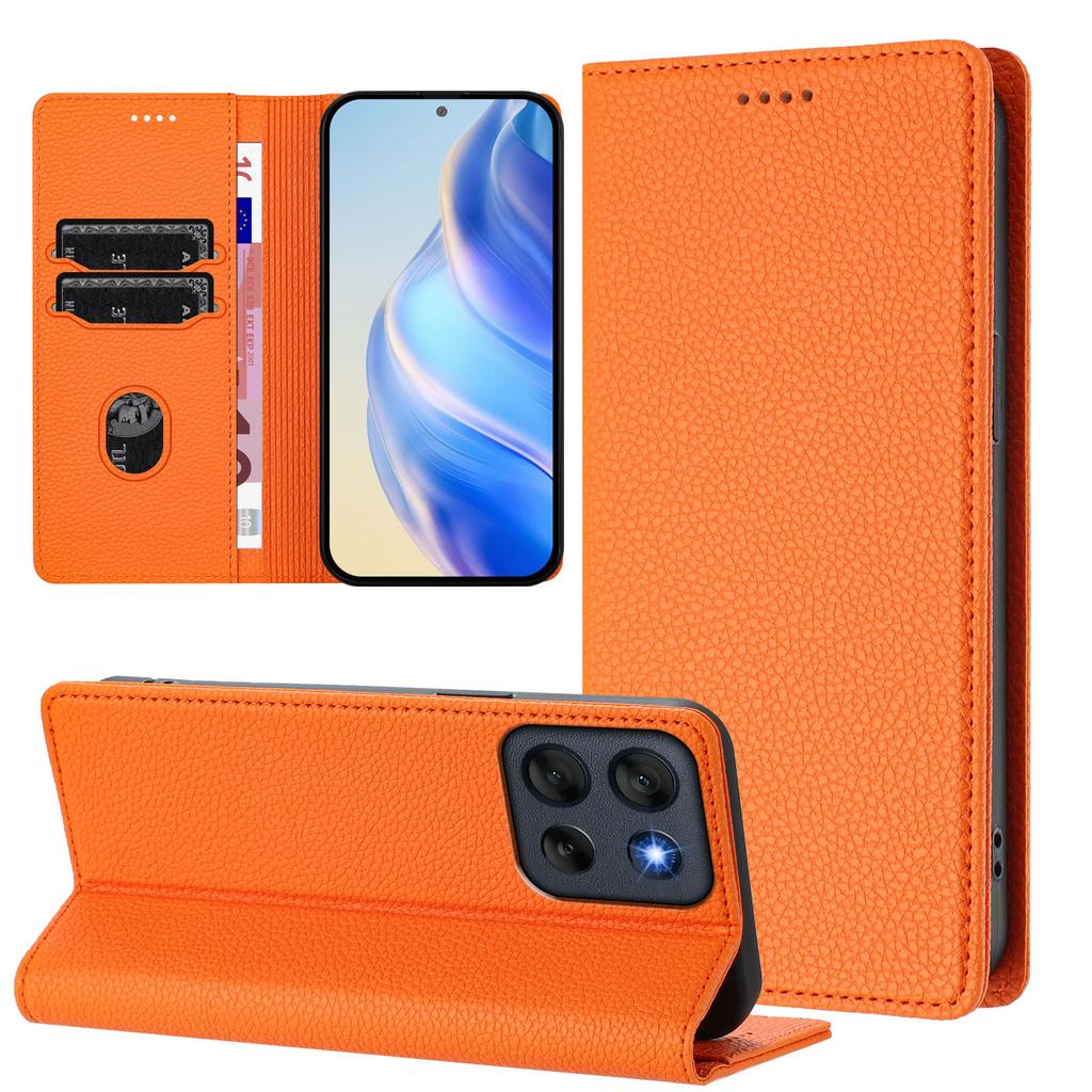 For Motorola Moto G56 5G Wallet Case RFID Blocking Litchi Texture Leather Mobile Cover