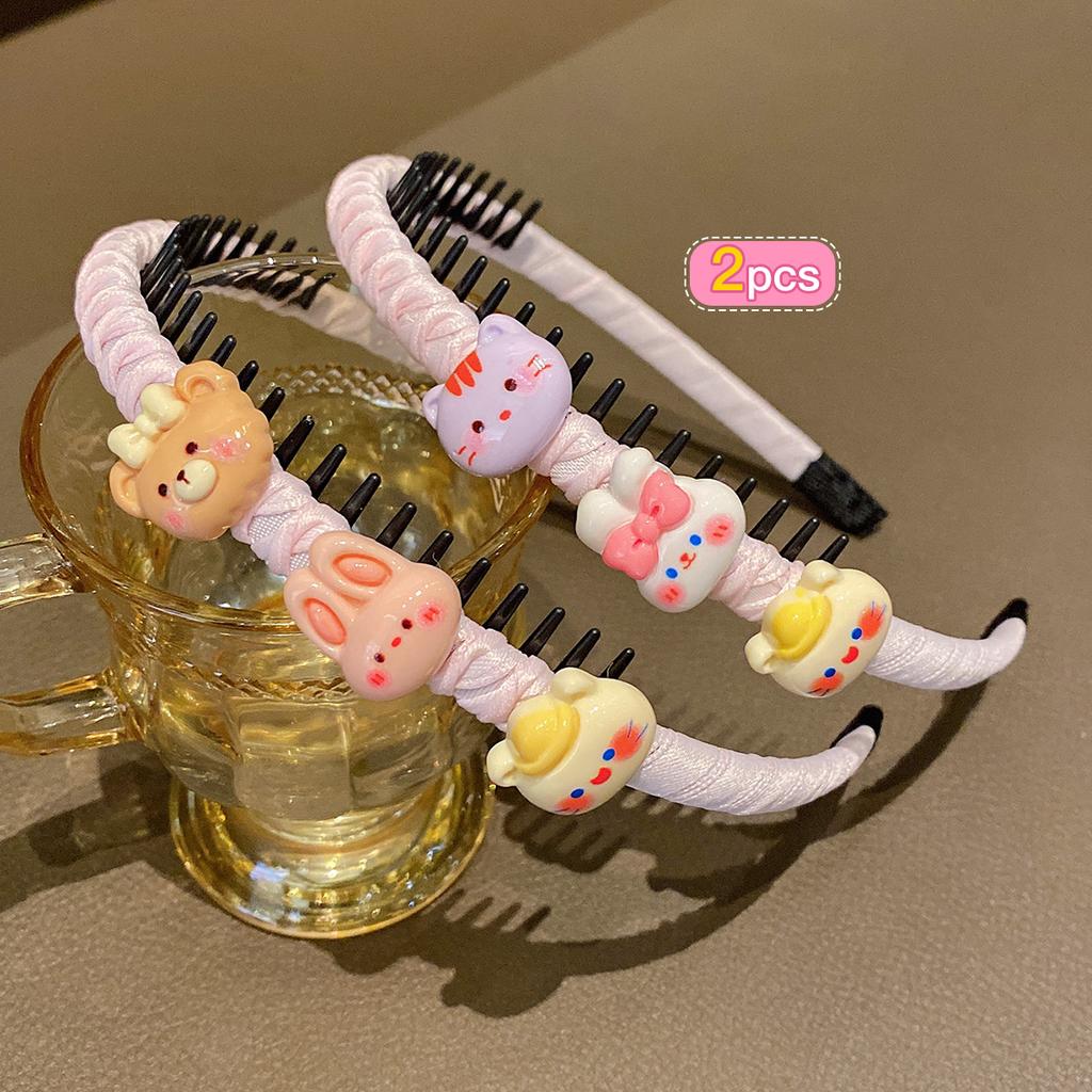 2 adorabili cerchietti a cartoni animati e dolci accessori per capelli