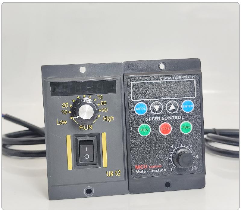Intelligent UX-52 Motor Speed Controller with Digital Display, 220V Geared Motor, US-52 Speed Control Switch, 6W-250W