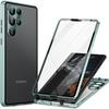 Samsung Galaxy S23 Ultra Case, Magnetic Dual Glass, Green