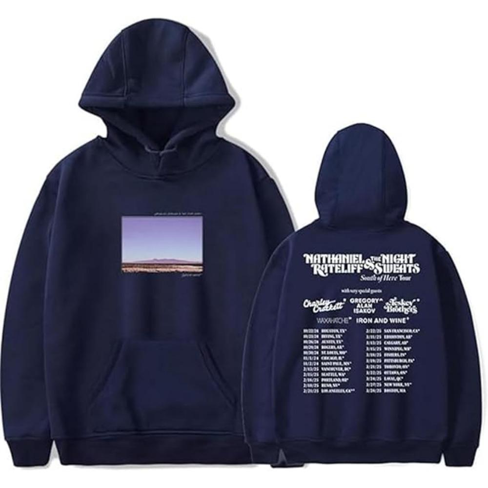Nathaniel Rateliff Merch Sud De Aqui Tour Men's Hoodie