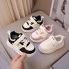 Girls Little White Shoes Spring and Autumn New Little Girl Breathable Children's Board Shoes Autumn Soft-soled Medium Children's Sports Shoes