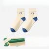 Men's Autumn Leisure Sports Match Color Letter 10A Anti Bacterial Deodorant Breathable Cotton Socks