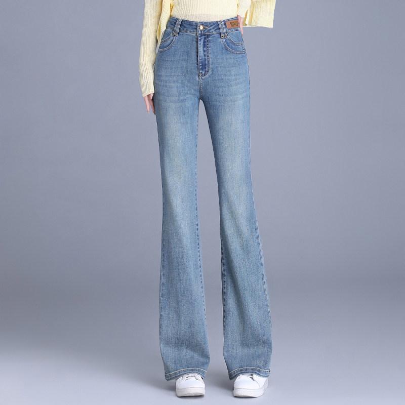 Retro Slim Fit Micro Flare Women s High Waist Trousers - Early Spring 2026 Bestseller 2XL /30 (Recommended for 125-135 lbs)