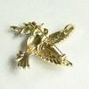 Anstecknadel Symbolischer Friedenstauben-Design Zinklegierung Anstecker mit Strassstein-Einlage Passt zu Mänteln Pullovern Kleidern Abzeichen