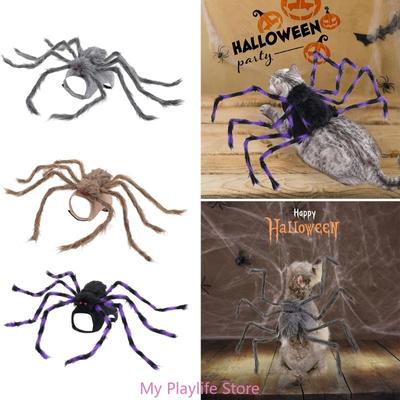 Spider Theme Pet Funny Costume Dog Cat Cosplay Dress Up Spider Clothes for Puppy Halloween Party Accessories