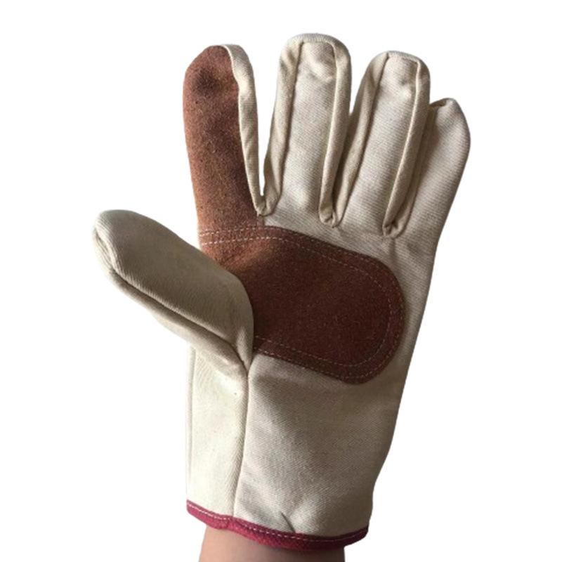 

Canvas Gloves Wear-Resistant Welder Maintenance Canvas Gloves Double Thickened Protective Labor Protection Gloves Canvas Gloves B