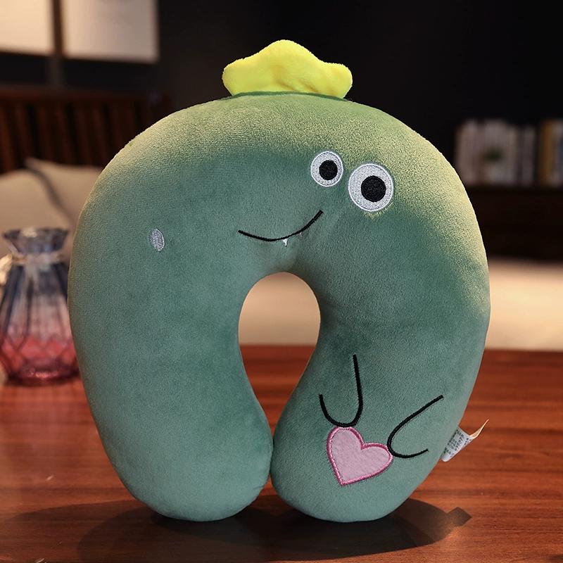 Urocza kreskówkowa poduszka w kształcie litery U ochrona szyi zagłówek poduszki do drzemki do biura przenośna poduszka do spania do podróży samolotem wiele opcji do wyboru