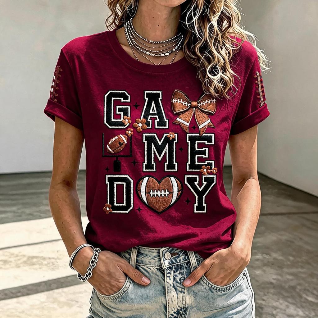 Women's Football Fan Shirt for Day Cheering and Support at the Stadium