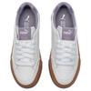 Puma Court Classic Series Vulc Fabric Synthetic Leather Retro Fashion Casual Lightweight Low-Top Sneakers Women Sneakers White Purple 395020-10