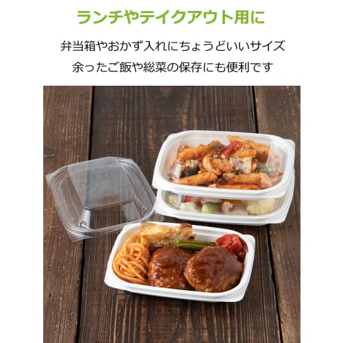 Komaki Bussan Microwave Deli Packs, 5-Pack, White, 15 X 11 X 2.2 Cm, Medium, Disposable, Microwave-Safe, F-344