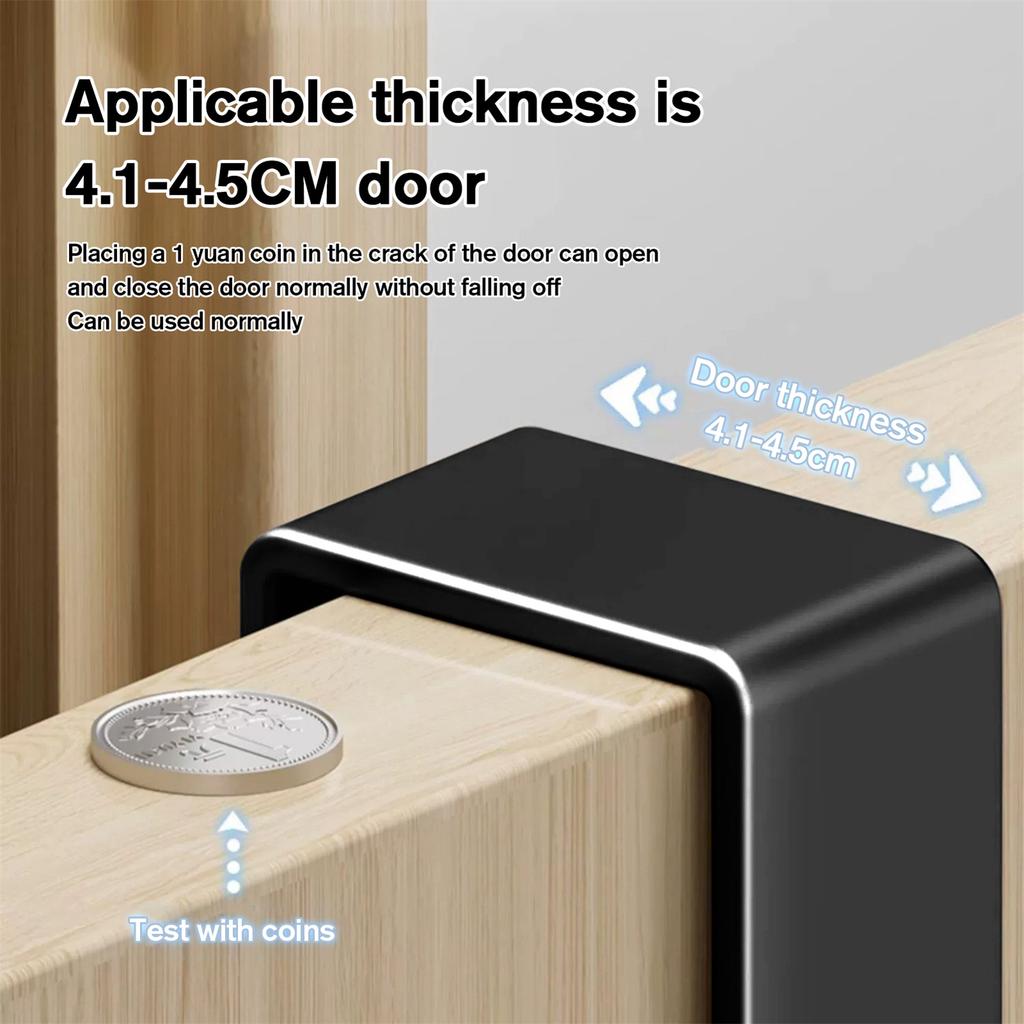 Premium Over The Door Hook Adjustable Metal Aluminum Wall Hook for Kitchen Cabinets Wardrobes