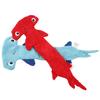 Yousheng Dog Squeaky Toy Tear-resistant Soft Hammerhead Shark Shape Pet Dog Chewing Toy for Home