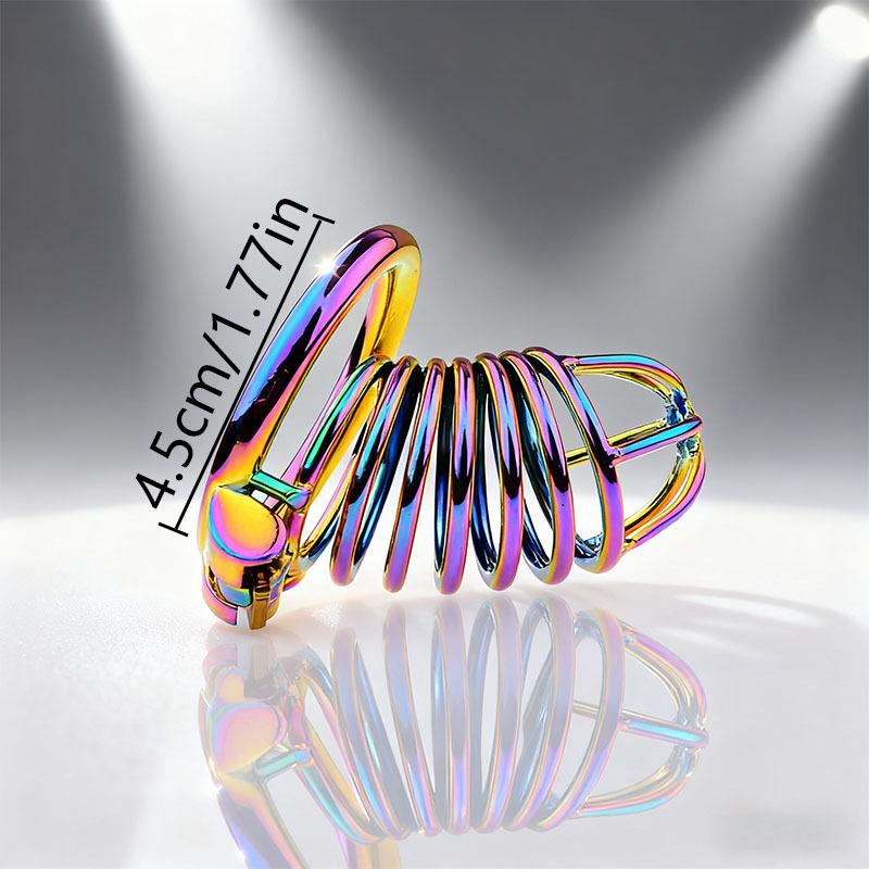 Colorful Snake-Shaped Bondage Ring for Men Metal Chastity Lock for Private Parts Care Product