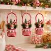 Party Atmosphere Christmas Candy Basket Hanging Design Christmas Tree Pendant  Desktop Display