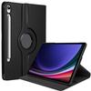 Protective Case - BOOLING - Samsung Galaxy Tab S9 - 360° Rotating Stand - Black - 11 Inches