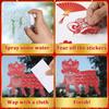 gisgfim Chinese New Year Window Clings Decoration Lunar New Year Stickers 2025 Chinese New Year Red Lantern Decals Spring Festival Decor for Window