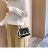 SCIONE Lock Bag Western Style Bag 2019 New Trendy Wild Messenger Bag Rhombus Chain Bag Fashion Small Square Bag
