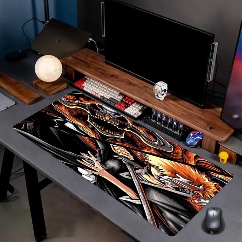 BLEACH Print Mauspads, Anti-Rutsch Desktop Tastaturmatte, für PC Laptop Gaming Arbeiten Tägliche Nutzung, Cooles Festival Überraschungsgeschenk