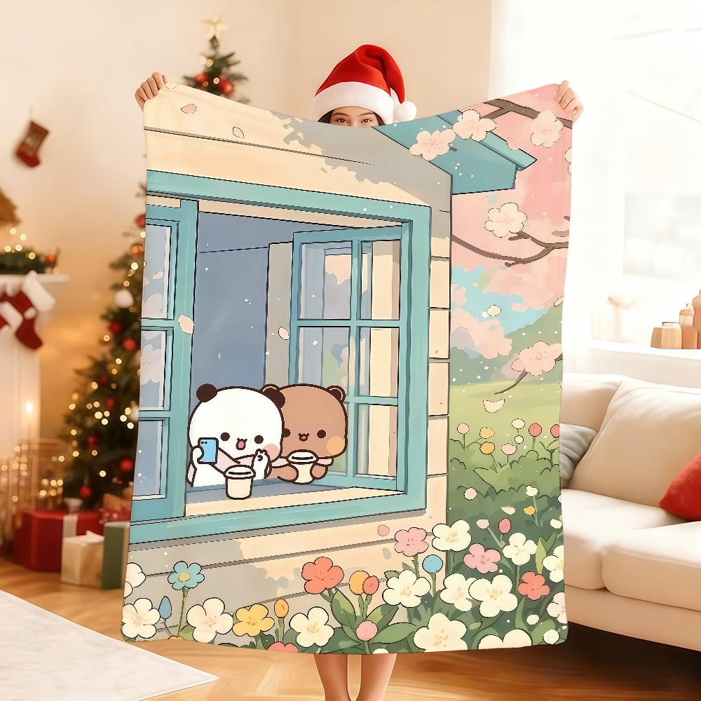 Cartoon D DUDU B BUBU Cute Blanket For Soft Throw Blanket for Picnic Bed Sofa Home Bedroom Cozy Warm Comfortable