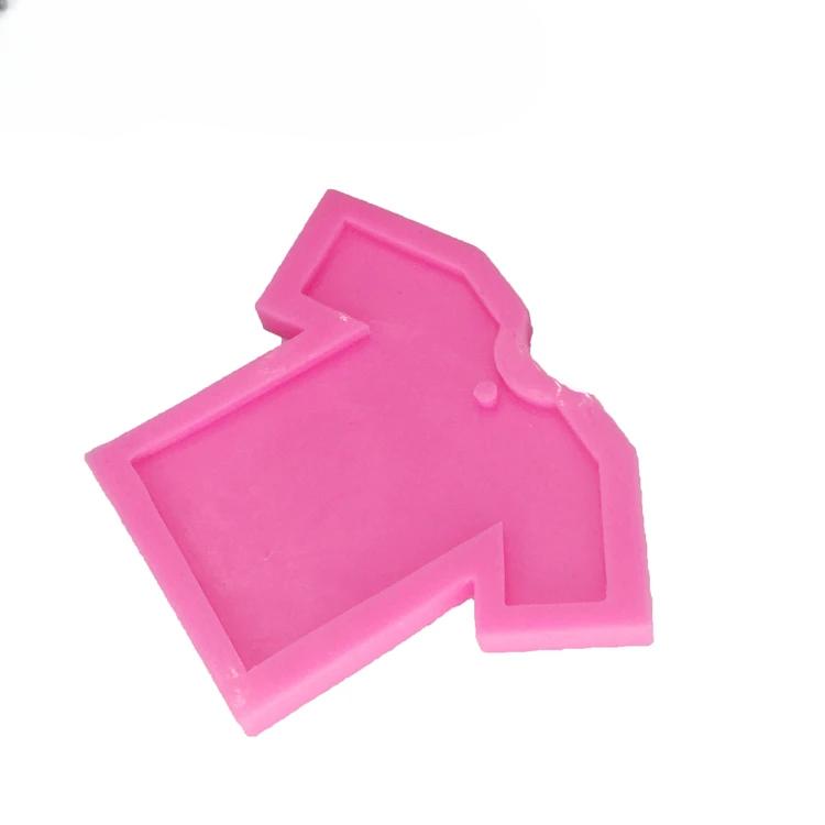 DIY Epoxy Resin Molds Short-sleeved T-shirt Shape Mold for Keychains Jewelry
