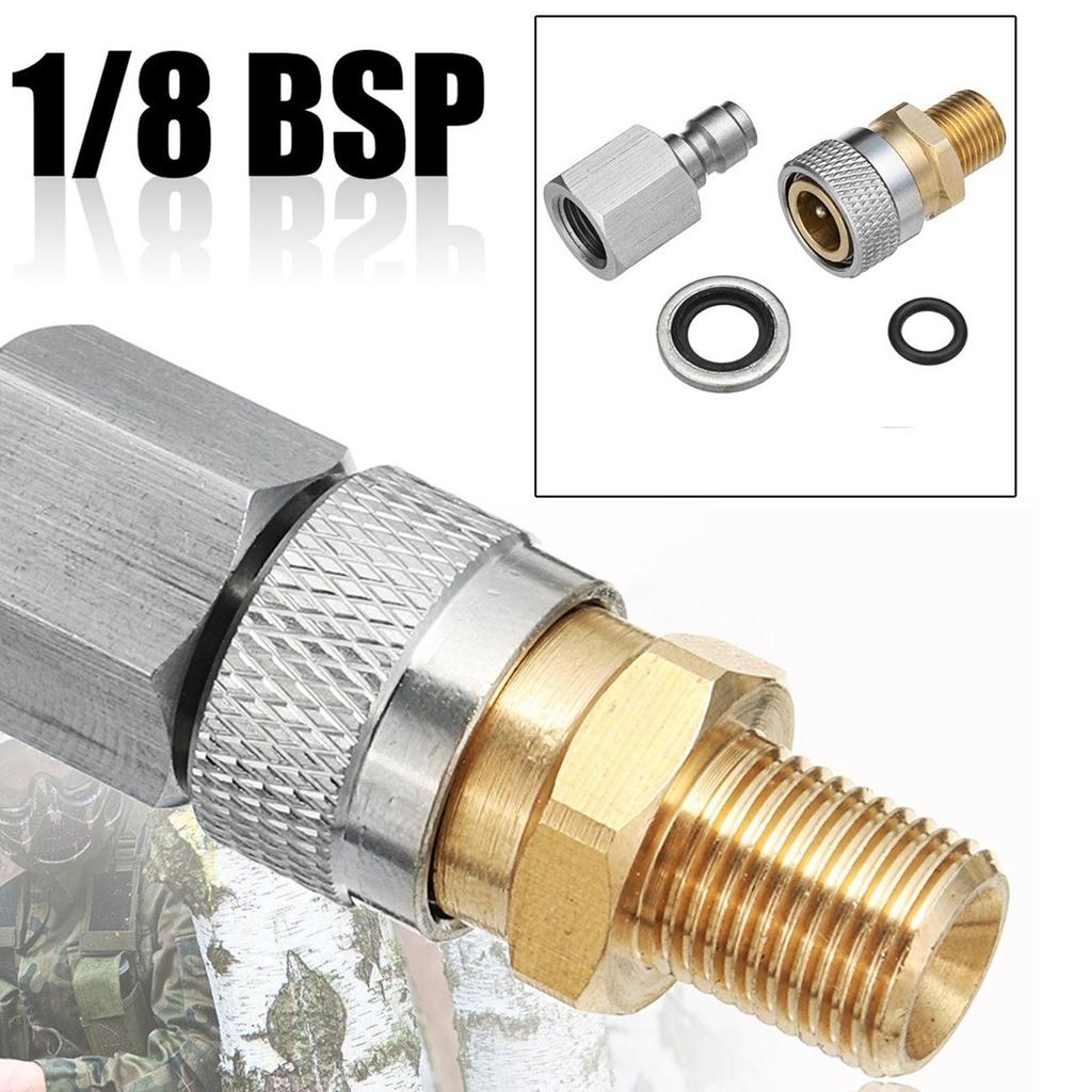 1/8 BSPP Schnellkupplung Schnelltrennung Entriegelung Ladebuchse Kupplung Zubehör