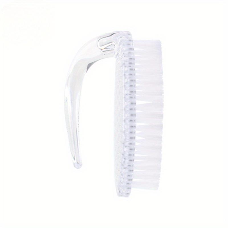 1Pc Oval nail brush nail dust brush nail cleaning brush plastic nail brush sweep soft bristle brush