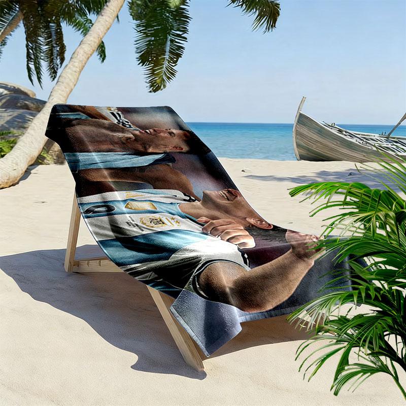 Alvarez & Enzo Print Beach Towel, Large Soft Quick Dry Towel for Beach Camping Swimming