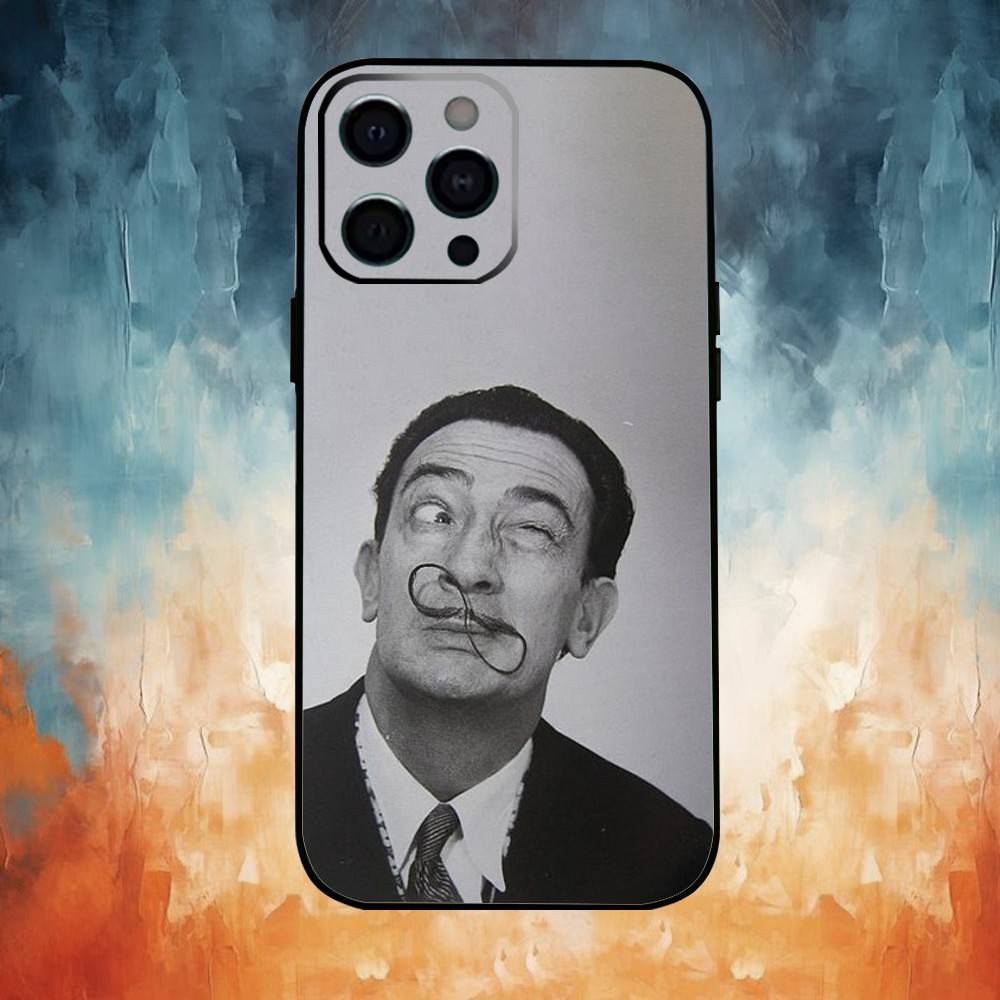 Salvador Dali Kunst Handyhülle Für iPhone 17,16,15,14,13,12,11 Plus,Pro,Max,XS Silikon Weiche Hülle