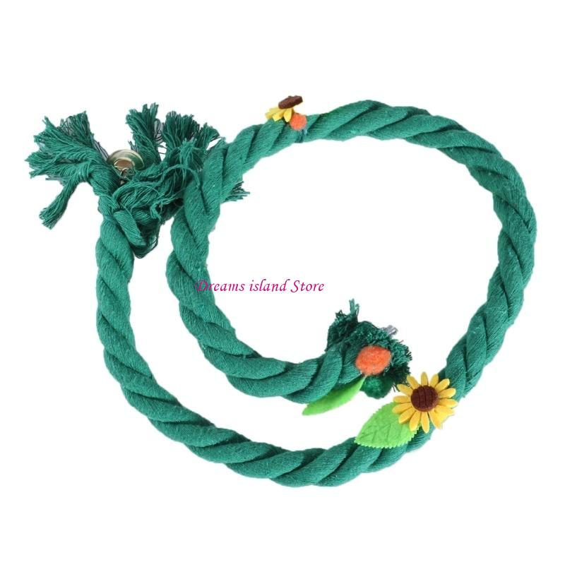 Rope Swing Bird Toy Standing Perch Toy Parakeets Birdcage Perches Bird Supply HX6C China Mainland