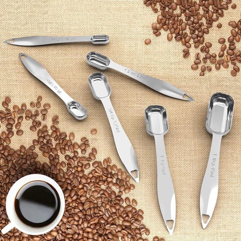

MDNG Stainless Steel Rectangular Measuring Spoon Set