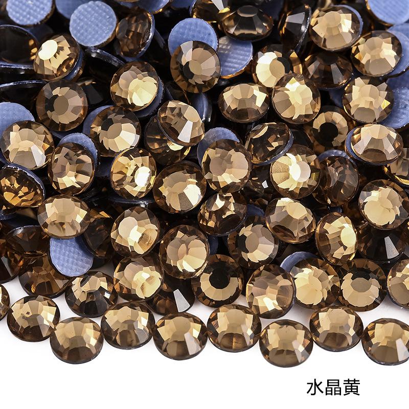 Imitation Austrian Hot Diamond Manicure Glass Flat Bottom Drill Adhesive Rhinestone Diy Clothing Accessories Hot Melt Adhesive Bottom Drill