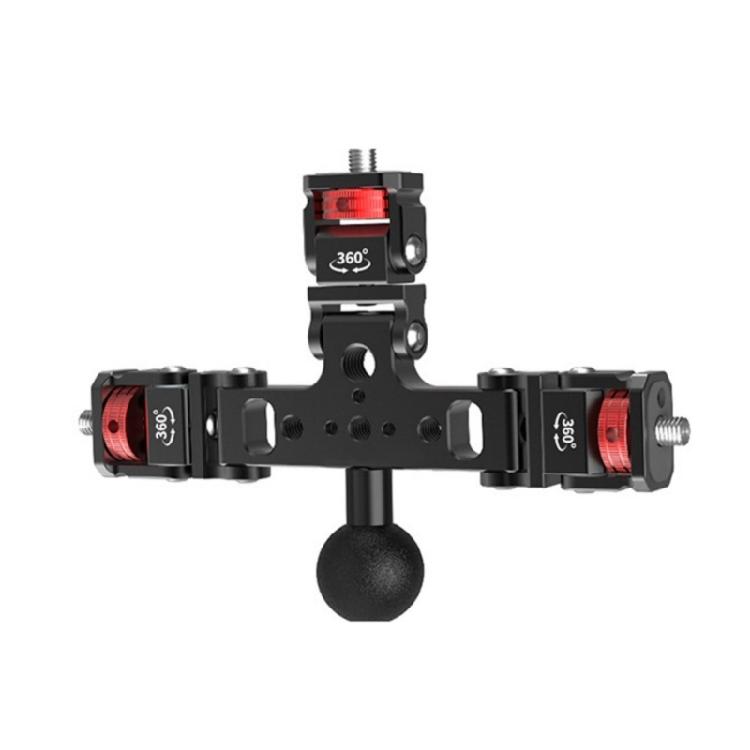 Aluminium Multifunctional Live Video Stand Support for Mobile Phone for DSLR Cameras with 1/4inch Mount Selfie Stick