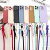 Capa com Alça Transversal para Redmi Note 14 Pro Plus Mi 15T 17 15 15C POCO X7 Pro F7 X6 Cordão Ajustável para Uso Externo Capa à Prova de Choque