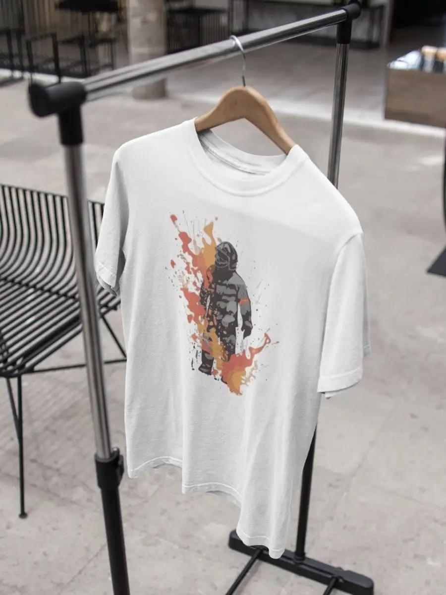 White cotton oversized Scooby-Doo print T-shirt 3XL