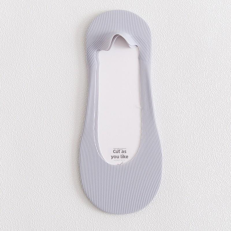 5 Pairs of Women's Summer Thin Style Pure Cotton Shallow Mouth Invisible Boat Socks