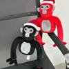 Gorilla Tag Plush Cute And Funny Stuffed Animal Toy With Christmas Hat
