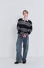 Pokeopeiseu Cable Rugby Knit Gray/Navy