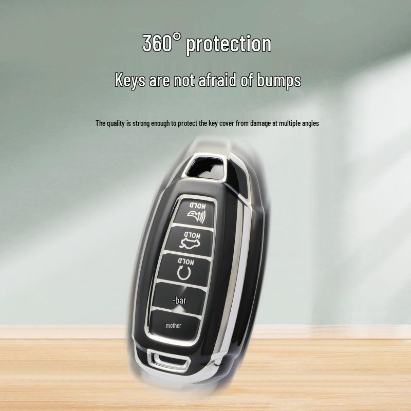 Hyundai Tucson 5-Button Key Cover for ix35, ix25, Festa Models