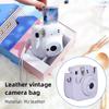 Retro Instant Camera Protective Case Camera Shoulder Bag PU Leather Lightweight Accessories for Fujifilm Instax Mini 12/11/9/8
