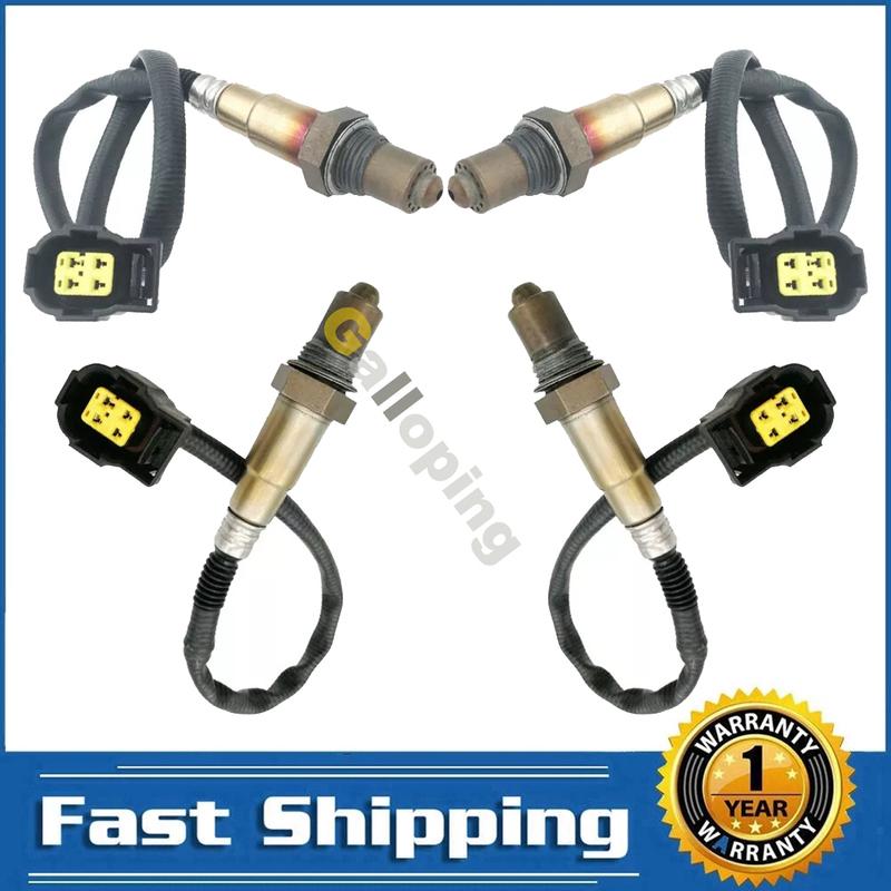 

4x Oxygen O2 Sensor For 2012 2013 2014 6.4L 2005 - 2010 Chrysler 300 6.1L V8 Upstream Downstream 4 Wires Air Fuel Ratio 234-4766