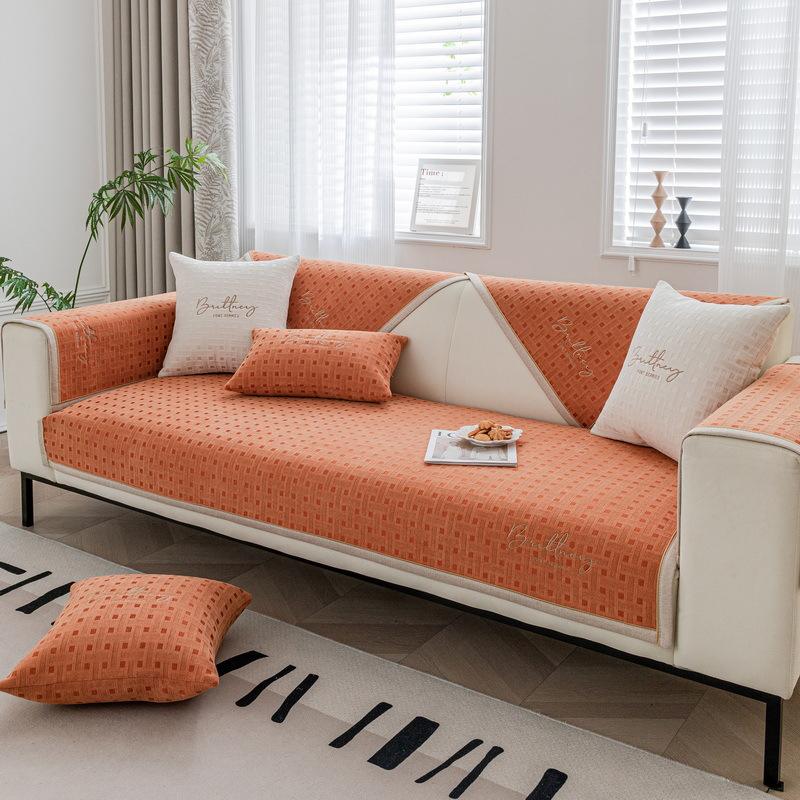 Chenier Sofa Cushion Is Universal In All Seasons, Simple And Modern Non-Slip Seat Cushion, Sofa Cover, Armrest Cover, Cloth Towel