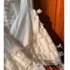 Blusa Estética Y2k para Mujer con Encaje Patchwork Dulce Linda Lolita Japonesa Manga Acampanada Camisas con Lazo Tops Sueltos Kawaii para Chica